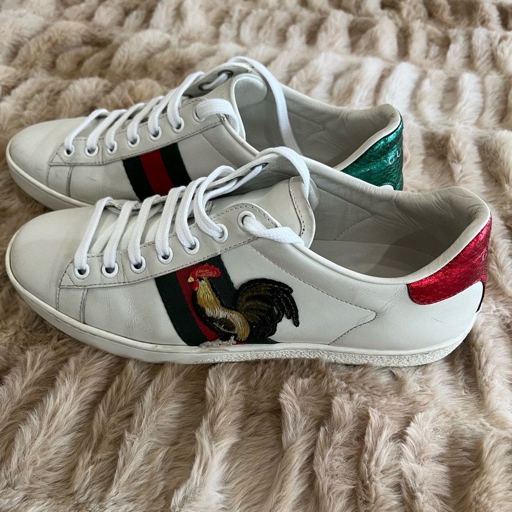Gucci Ace Rooster Sneaker Size 38 - Picture 3 of 11